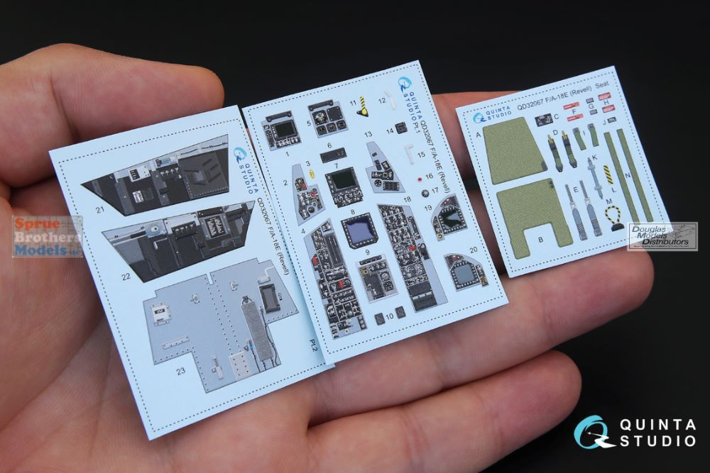 ブタケツ　ドルフィン内装キット QTSQD32067 1:32 Quinta Studio Interior 3D Decal - F-18E Super