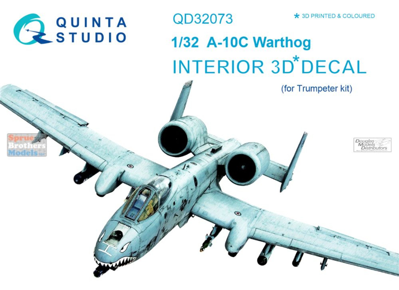 QTSQD32073 1:32 Quinta Studio Interior 3D Decal - A-10C Thunderbolt II (TRP kit)