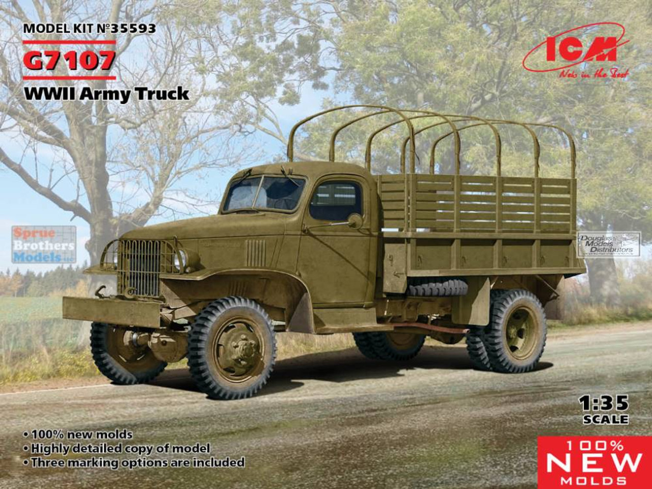 ICM35593 1:35 ICM G7107 WW2 US Army Truck