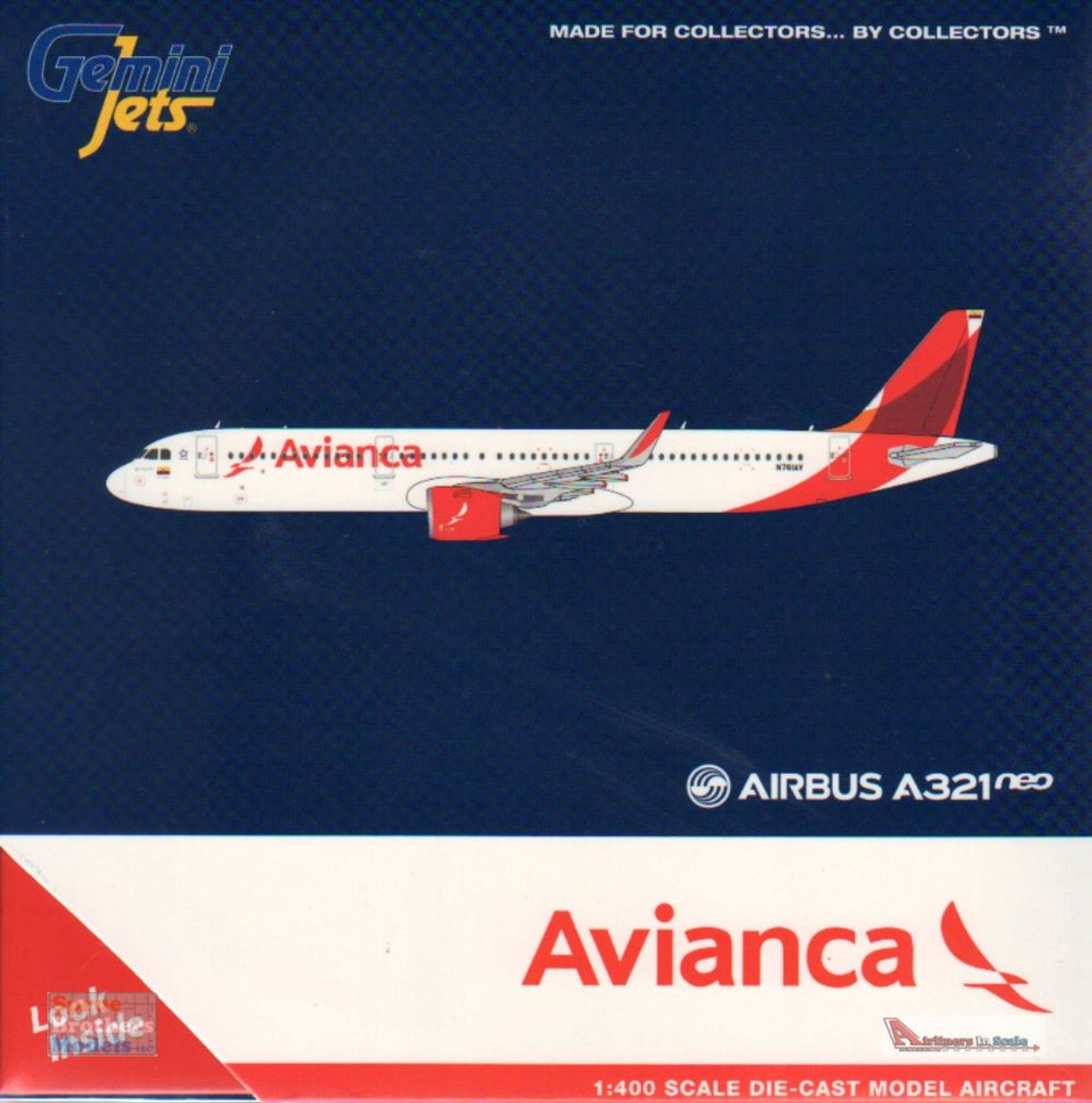 GEMGJ2006 1:400 Gemini Jets Avianca Airbus A321neo #N761AV  (pre-painted/pre-built)