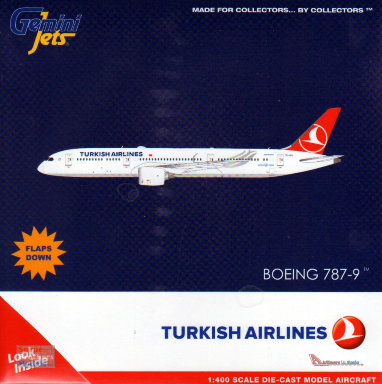 フラップダウン！  787-9 カタール航空  1/400　GeminiJets 787-9 Dreamliner 1:400 Diecast Model - GeminiJets GJ
