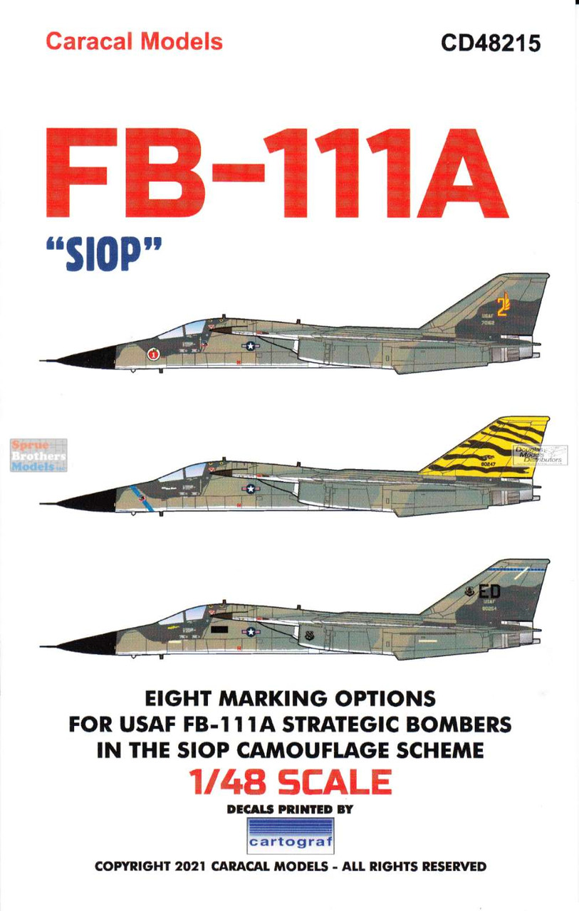 CARCD48215 1:48 Caracal Models Decals - FB-111A Aardvark 'SIOP