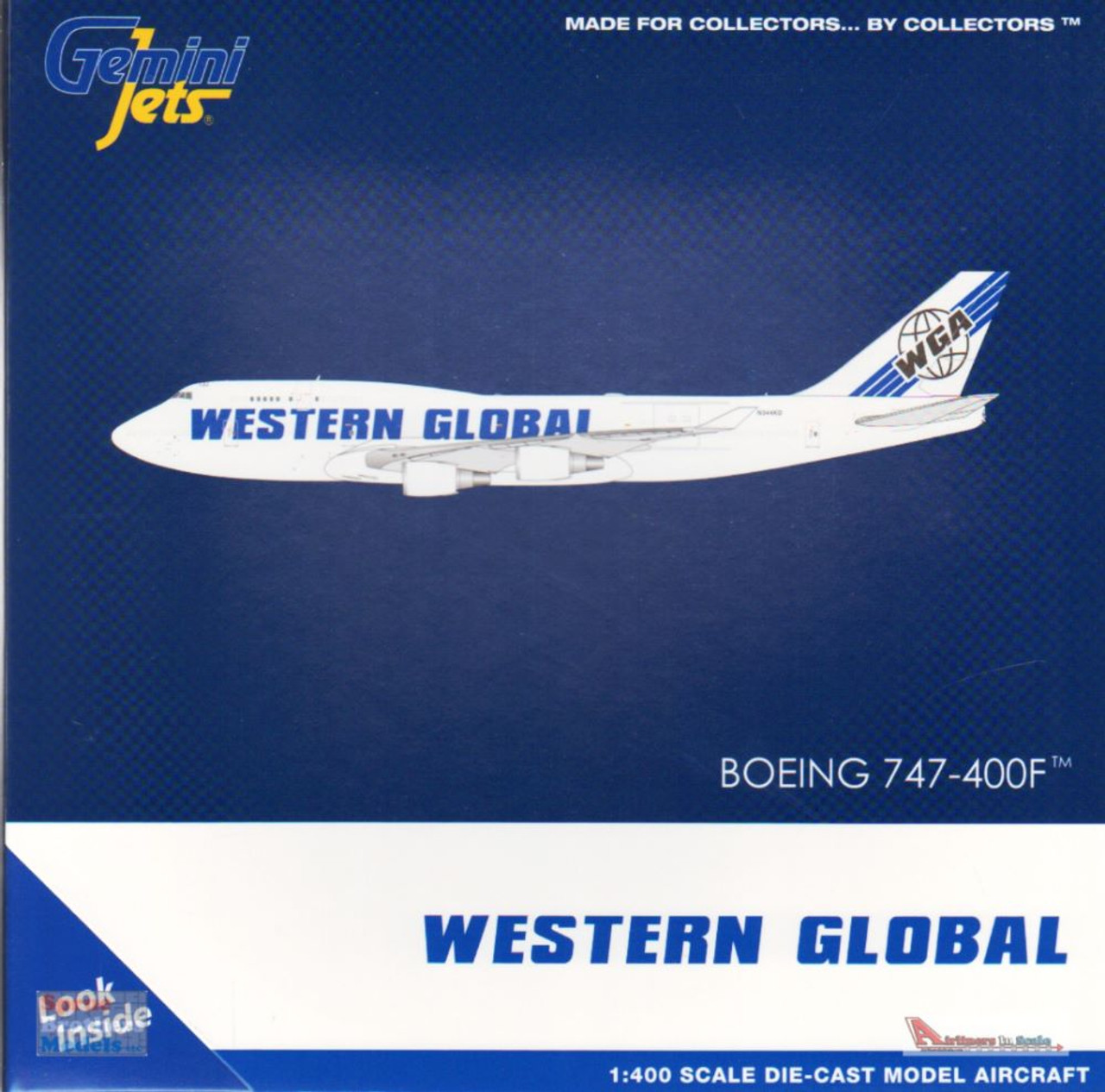 GEMGJ2015 1:400 Gemini Jets Western Global 747-400BCF Reg #N344KD  (pre-painted/pre-built)