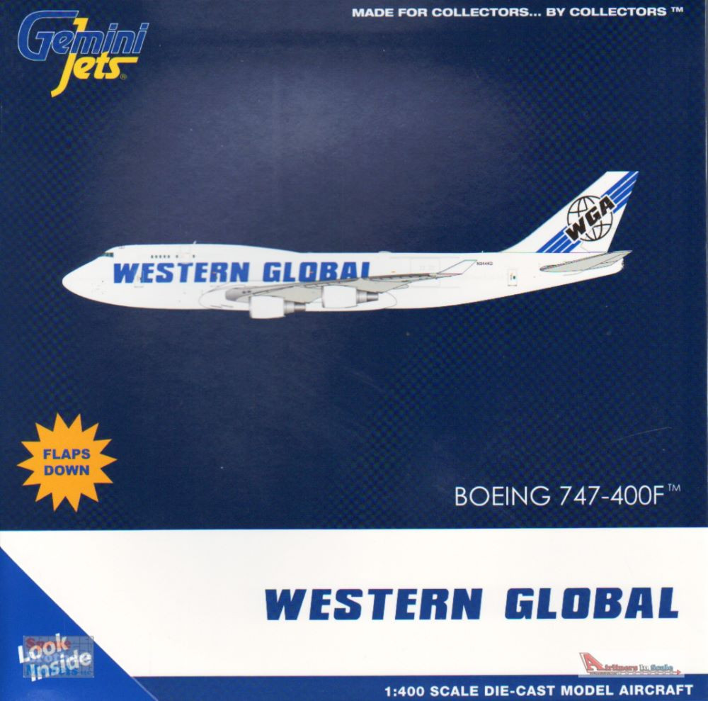 GEMGJ2015F 1:400 Gemini Jets Western Global 747-400BCF Reg #N344KD