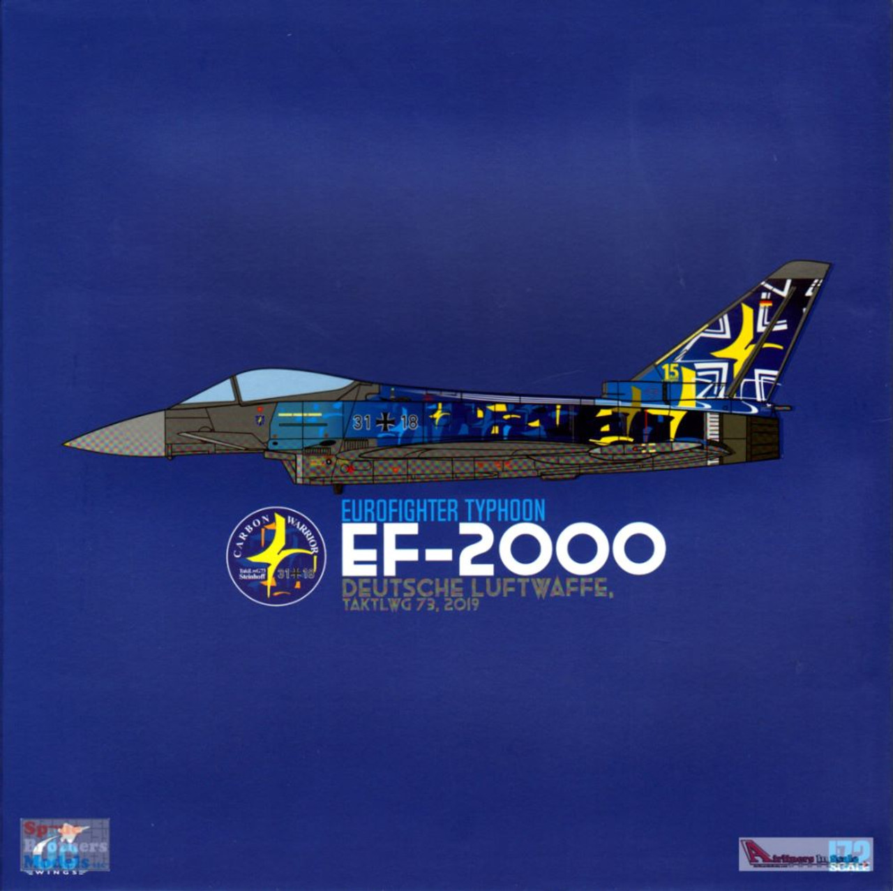 JCW722000008 1:72 JC Wings Military EF-2000 Eurofighter Typhoon Luftwaffe  TaktLwG 60th Anniversary 2019 (pre-painted/pre-built)