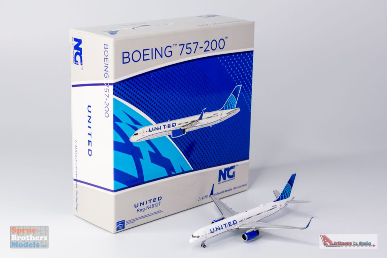 NGM53180 1:400 NG Model United Airlines B757-200 Reg #N48127  (pre-painted/pre-built)