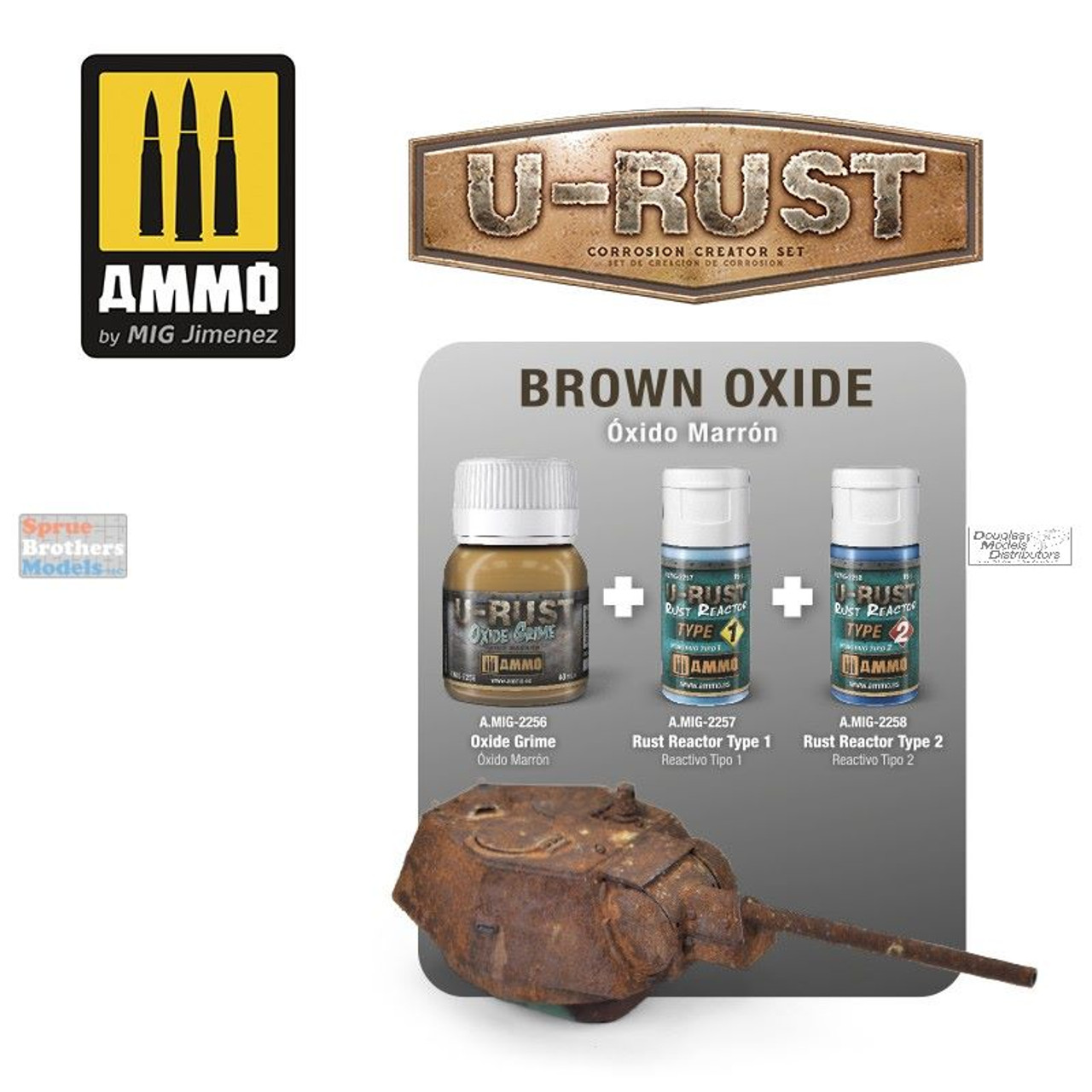 AMM7460 AMMO by Mig U-Rust Corrosion Creator Set - Sprue
