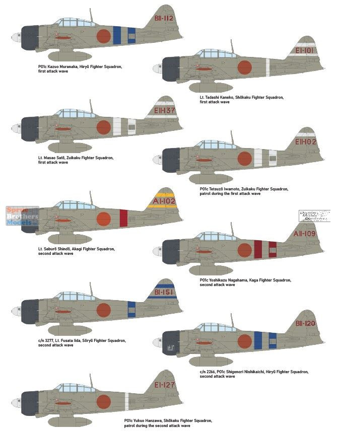 EDUD32018 1:32 Eduard Decals - A6M2 Zero Tora Tora Tora! (TAM kit