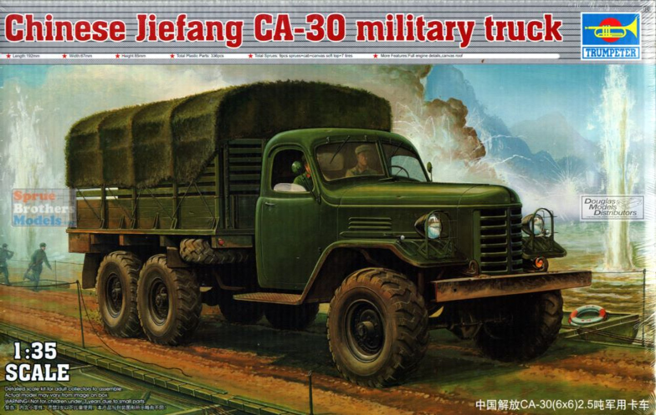 TRP01002 1:35 Trumpeter Chinese Jiefang CA-30 Military Truck