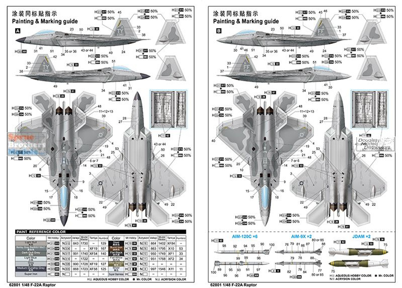 ILK62801 1:48 I Love Kit F-22A Raptor