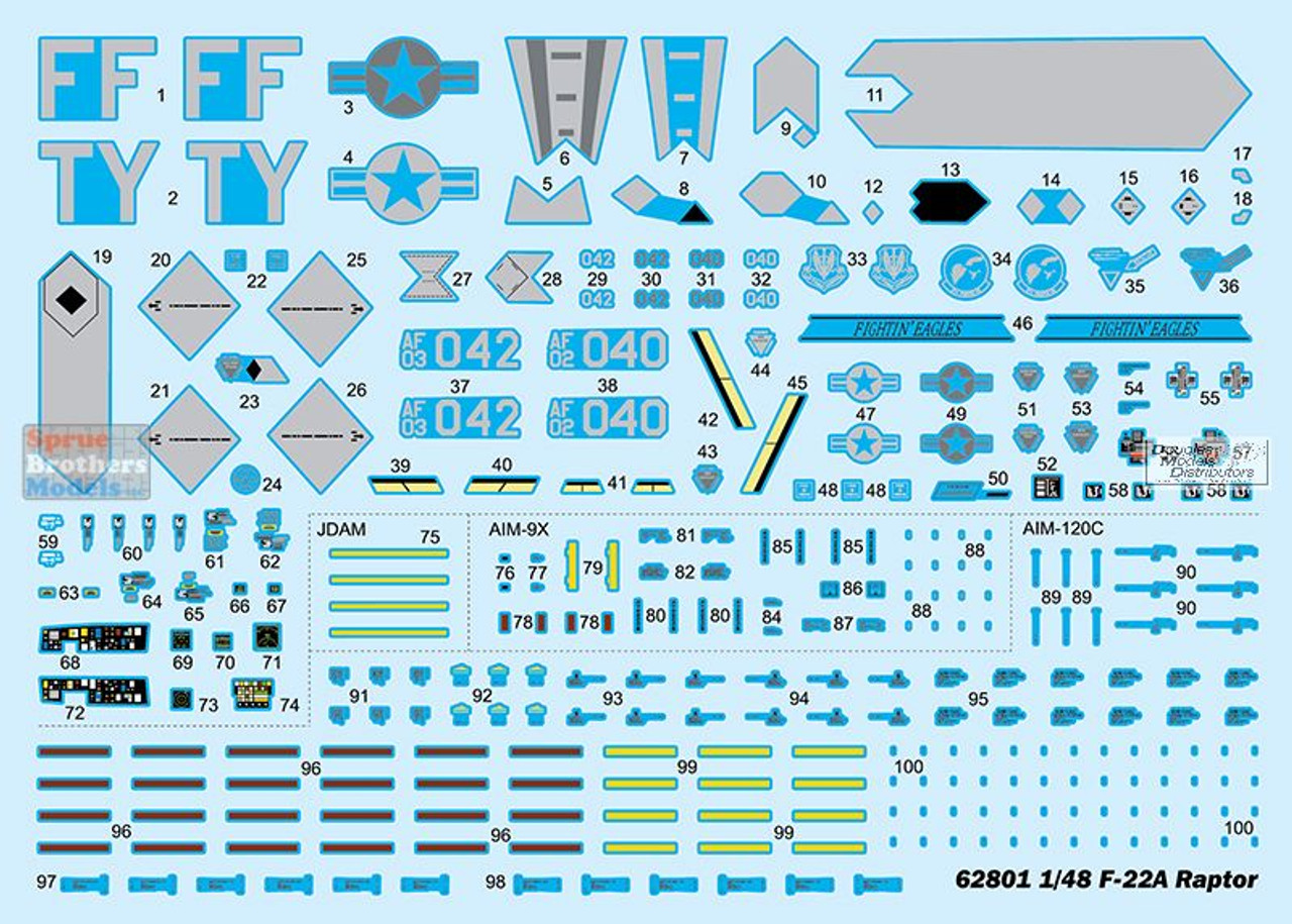 ILK62801 1:48 I Love Kit F-22A Raptor - Sprue Brothers