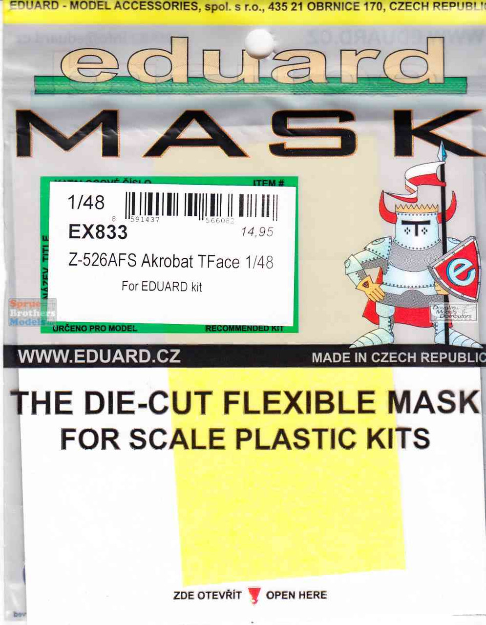 EDUEX833 1:48 Eduard Mask - Z-526AFS Akrobat TFace (EDU kit