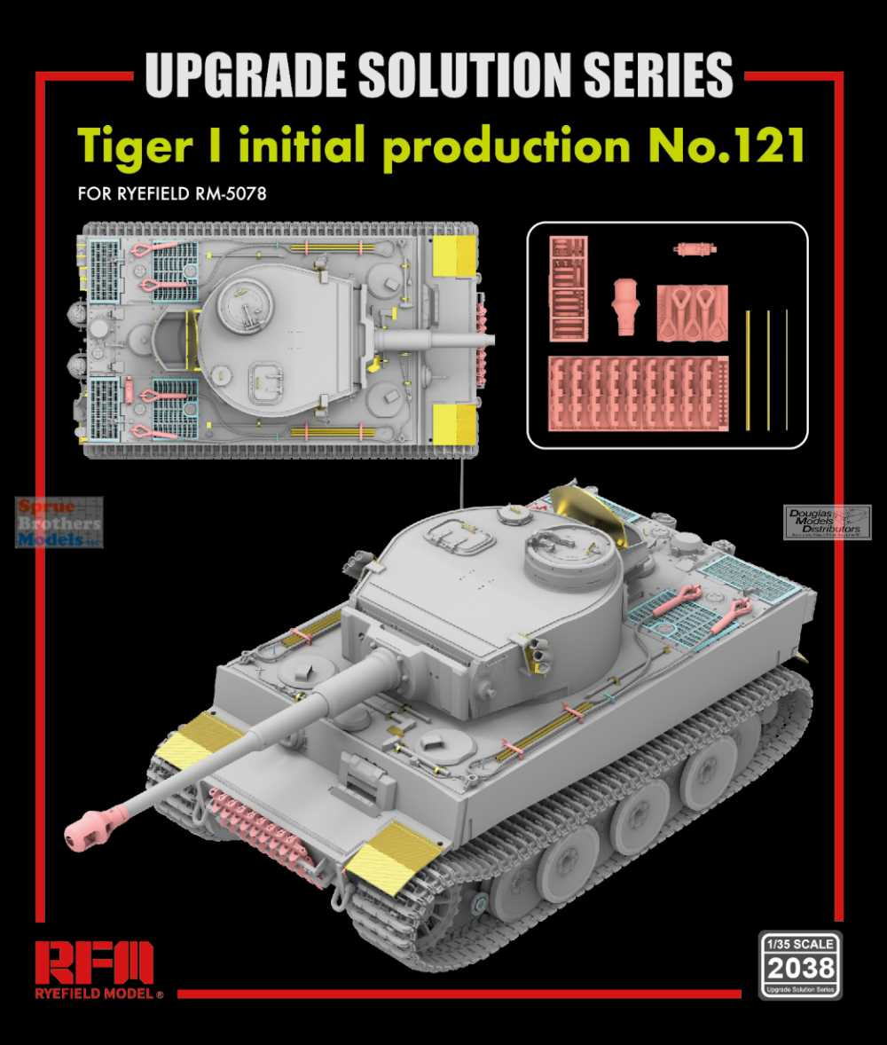 RFMRM2038 1:35 Rye Field Model Tiger I Initial Production No.121
