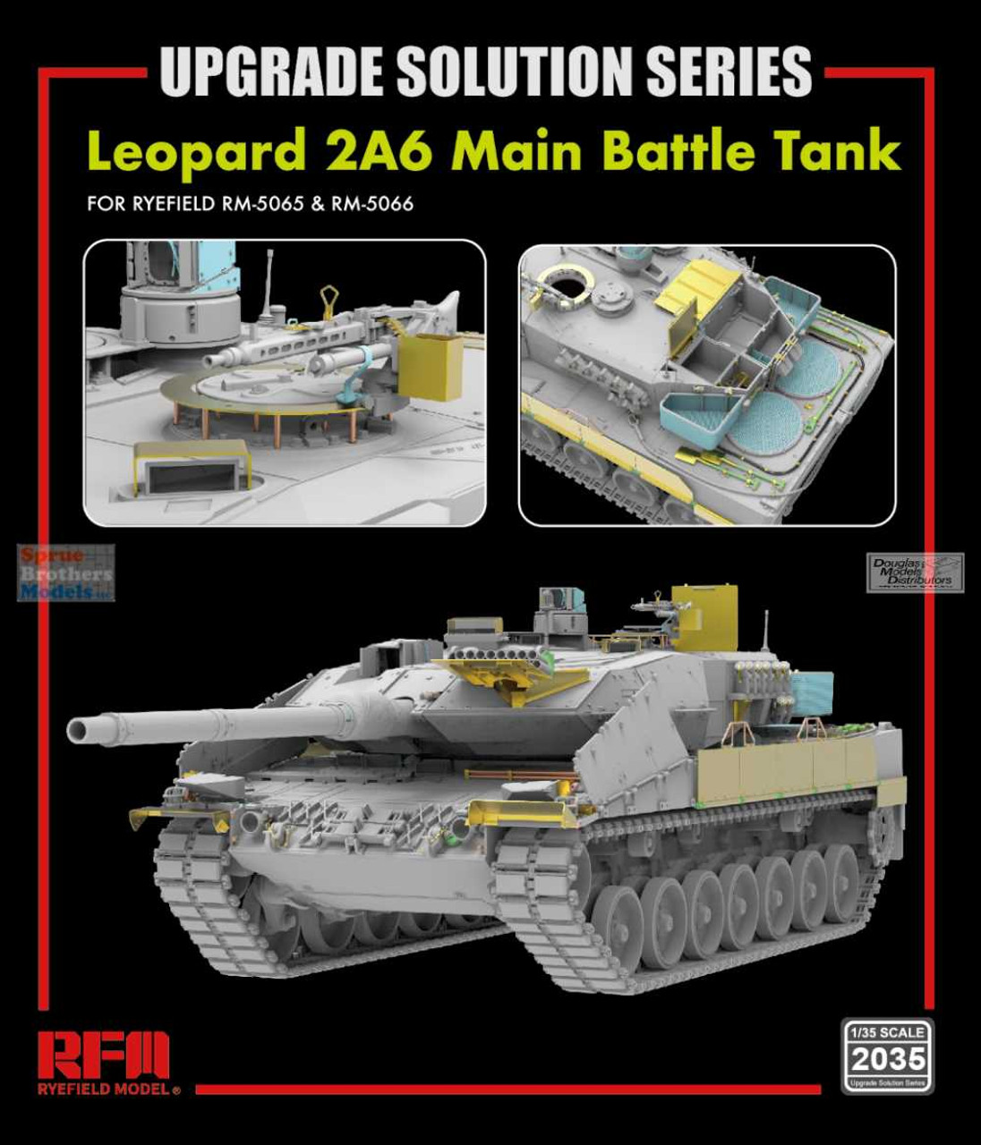 Ryefield Model 1/35 Leopard 2A6 Tank Kit – Ukraine MBT