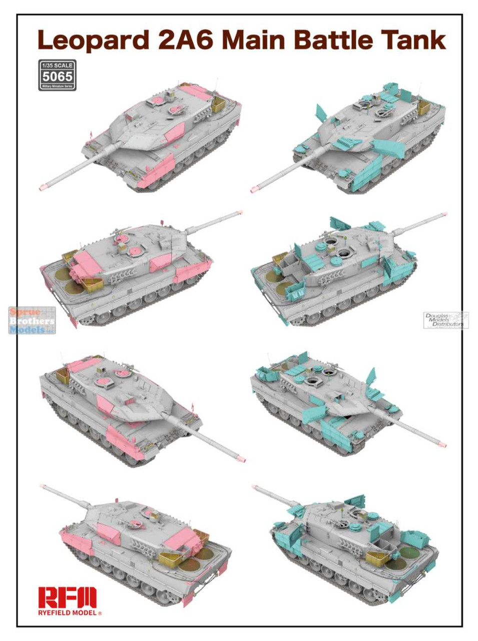 RFMRM5065 1:35 Rye Field Model Leopard 2A6 with Workable Track