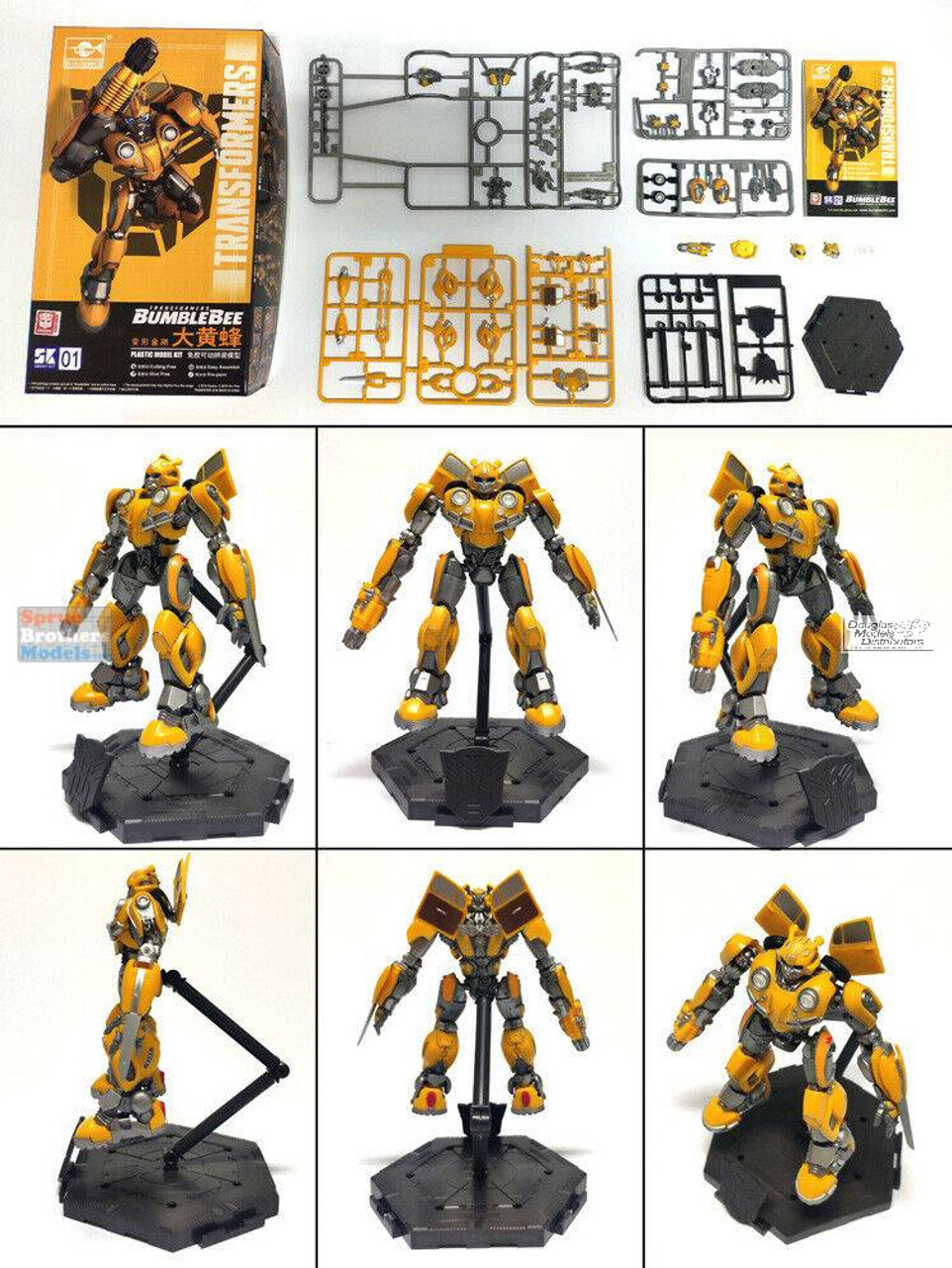 Transformers Bumblebee Camaro Figure Model Kit – Easy to Assemble