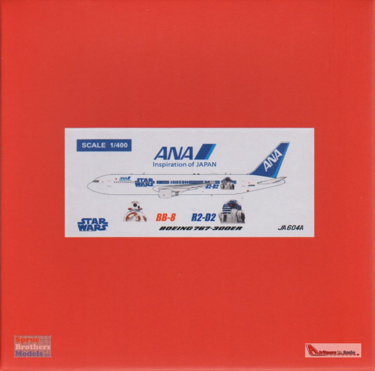 JCW4763003 1:400 JC Wings ANA Boeing 767-300ER Reg #JA604A Star