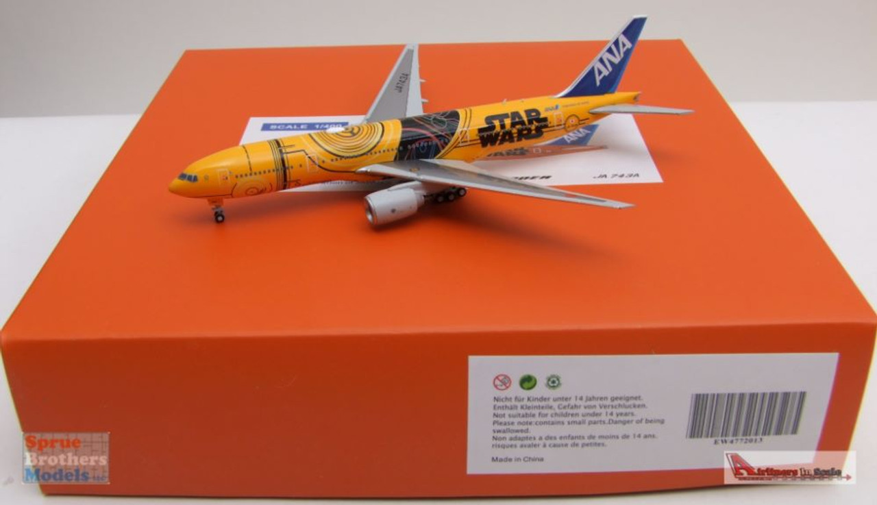 JCW4772013 1:400 JC Wings ANA Boeing 777-200ER Reg #JA743A Star Wars  (pre-painted/pre-built)