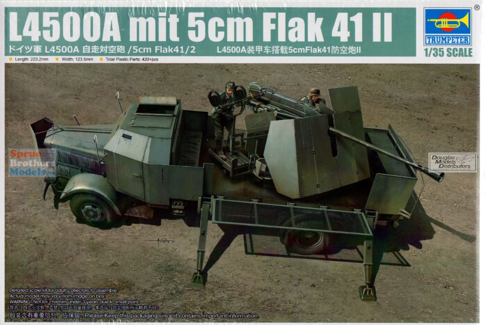 TRP09594 1:35 Trumpeter L4500A mit 5cm Flak 41 II - Sprue Brothers