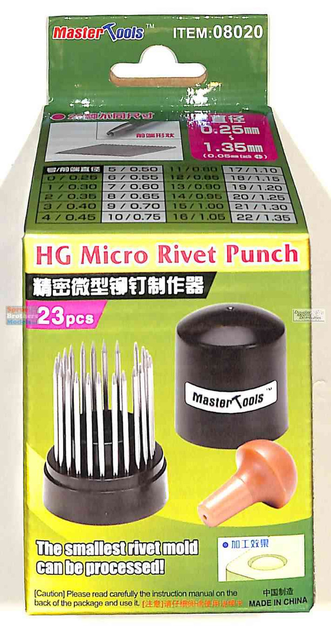 TRP08020 Trumpeter/MasterTools HG Micro Rivet Punch Set (0.25mm