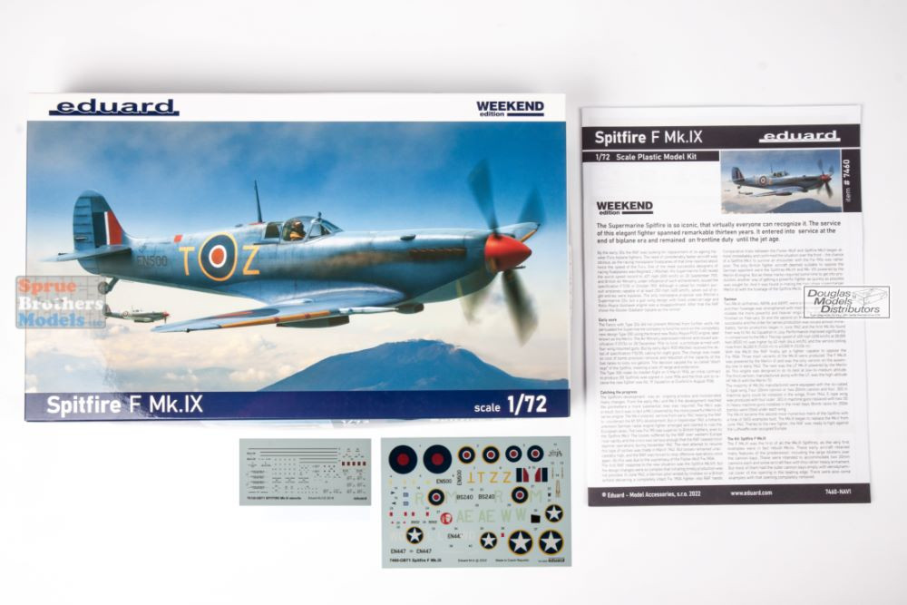 EDU07460 1:72 Eduard Spitfire F Mk.IX Weekend Edition - Sprue
