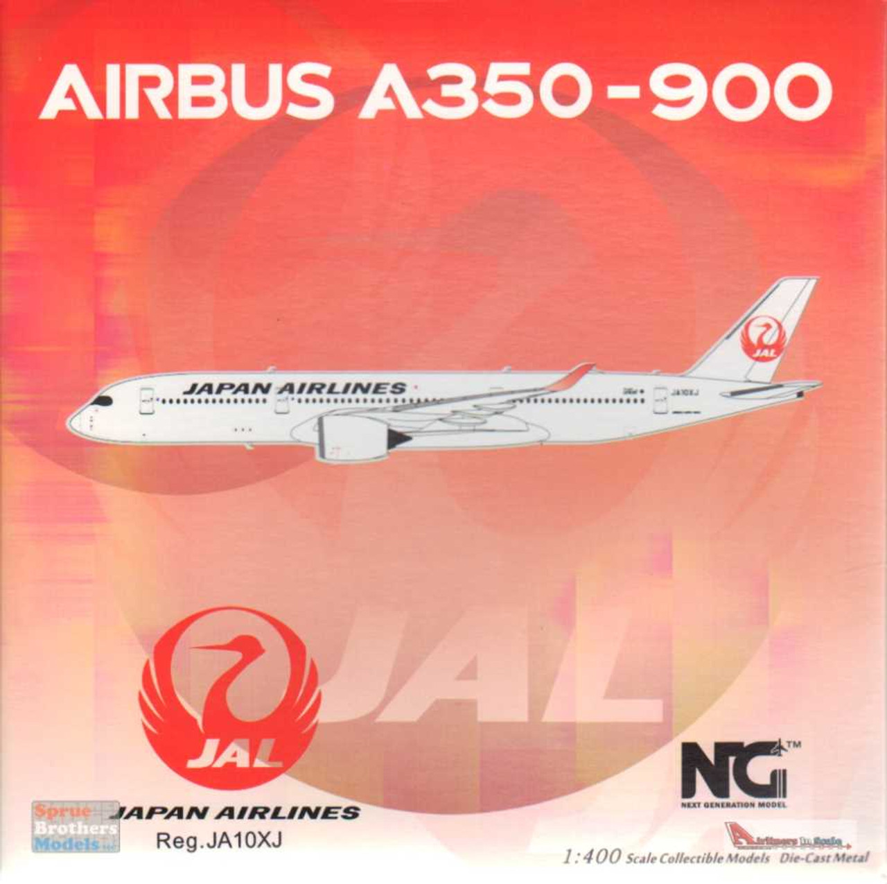 NGM39032 1:400 NG Model Japan Airlines Airbus A350-900 Reg #JA10XJ  (pre-painted/pre-built)