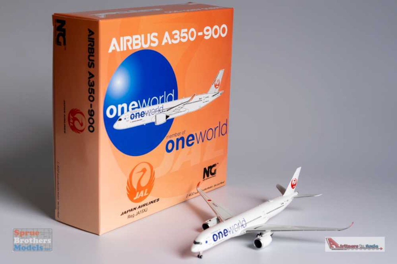 NGM39033 1:400 NG Model Japan Airlines Airbus A350-900 Reg #JA15XJ One  World (pre-painted/pre-built)