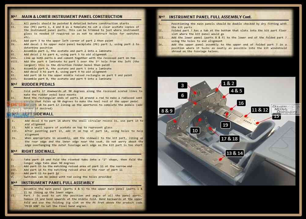 ふぅページ ASCPE18HOB 1:18 Airscale Fw190A-8 Cockpit Upgrade Set (HBS kit