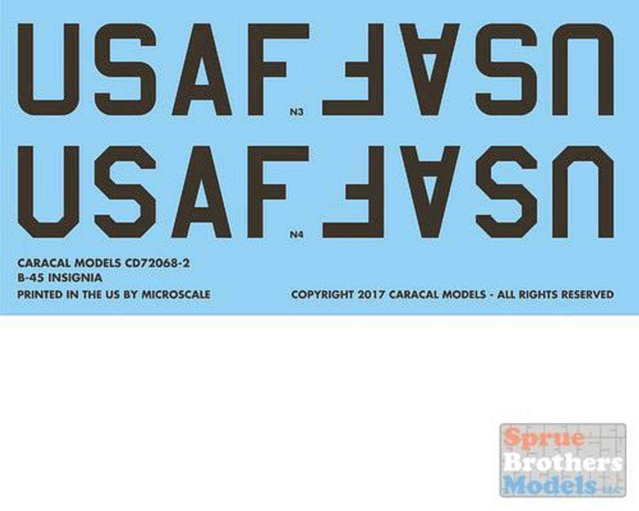 CARCD72068 1:72 Caracal Models Decals - B-45 Tornado