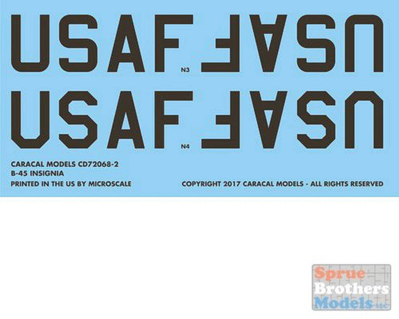 CARCD72069 1:72 Caracal Models Decals - RB-45 Tornado