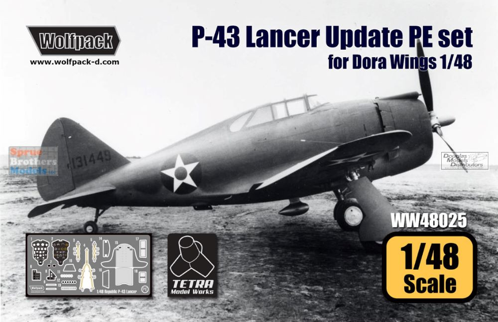 WPDWW48025 1:48 Wolfpack P-43 Lancer Update PE Set (DRW kit