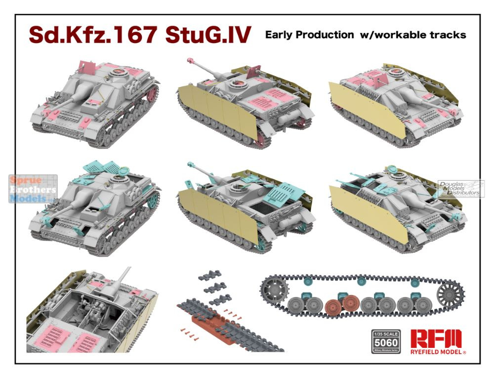 RFMRM5060 1:35 Rye Field Model Sd.Kfz.167 StuG.IV Early Production