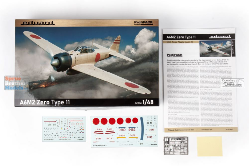 EDU82211 1:48 Eduard A6M2 Zero Type 11 ProfiPACK - Sprue Brothers