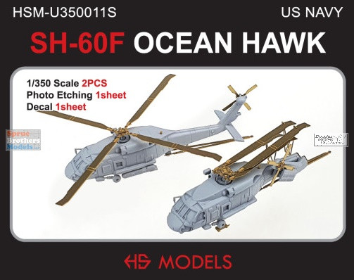 HSMU350011U 1:350 HS Models US Navy SH-60F Ocean Hawk - Sprue