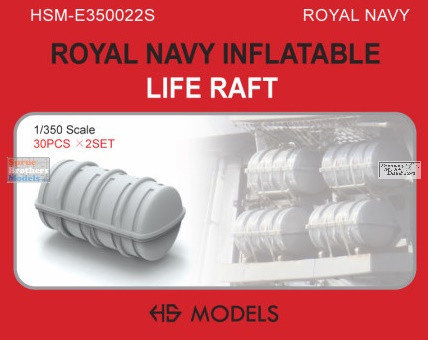HSME350022E 1:350 HS Models Royal Navy Inflatable Life Raft - Sprue ...