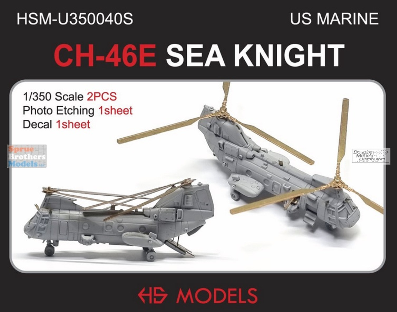 HSMU350040U 1:350 HS Models US Marines CH-46E Sea Knight - Sprue Brothers  Models LLC