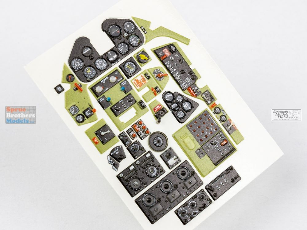 RFSQS24002 1:24 Red Fox Studio Quick Set Acrylic Instrument Panel