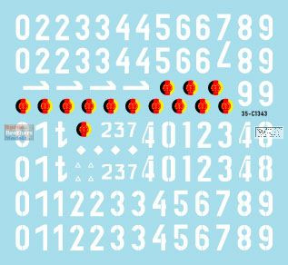 SRD35C1343 1:35 Star Decals - DDR - NVA #2 T-54 & T-55 Kampfpanzer