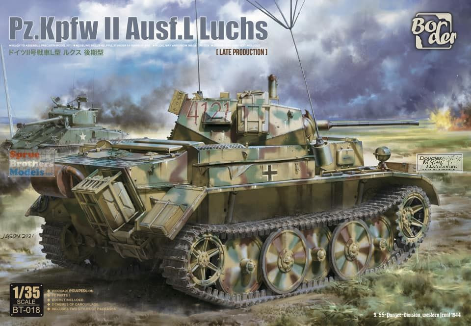 BDMBT018 1:35 Border Model Panzer Pz.Kpfw.II Ausf.F Luchs Late