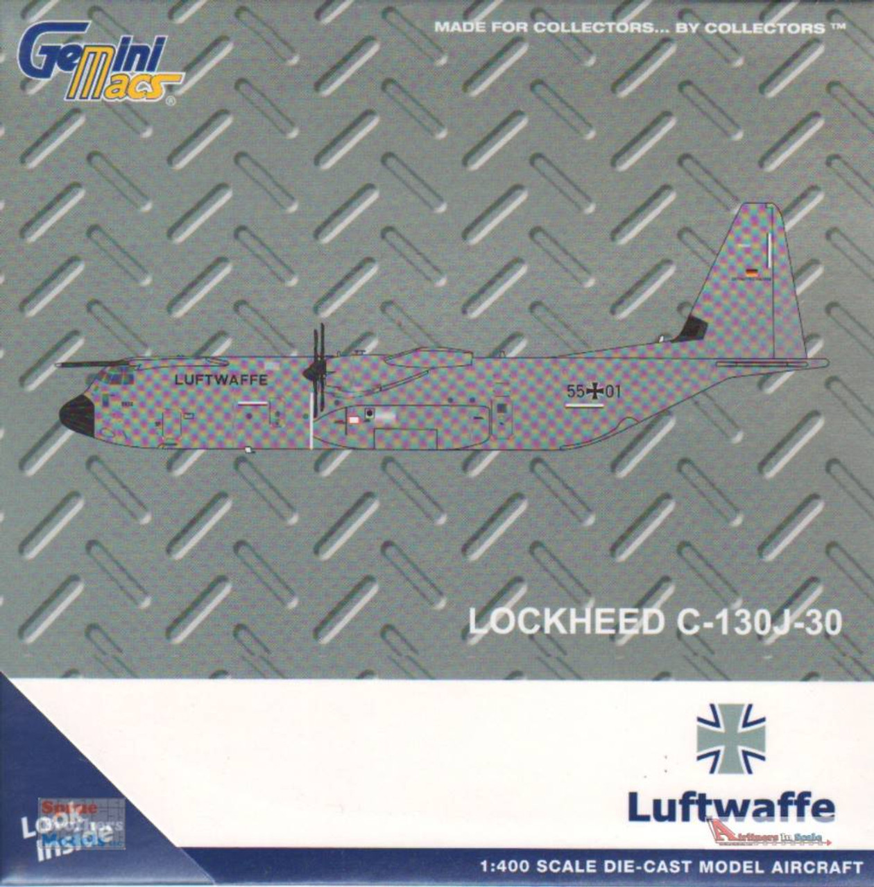 GEMGM119 1:400 Gemini Jets Luftwaffe Lockheed C-130J-30 Hercules  (pre-painted/pre-built)