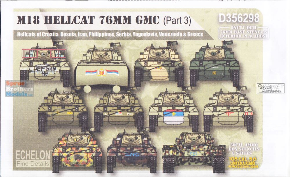 ECH356298 1:35 Echelon M18 Hellcat 76mm GMC Part 3 - Sprue 