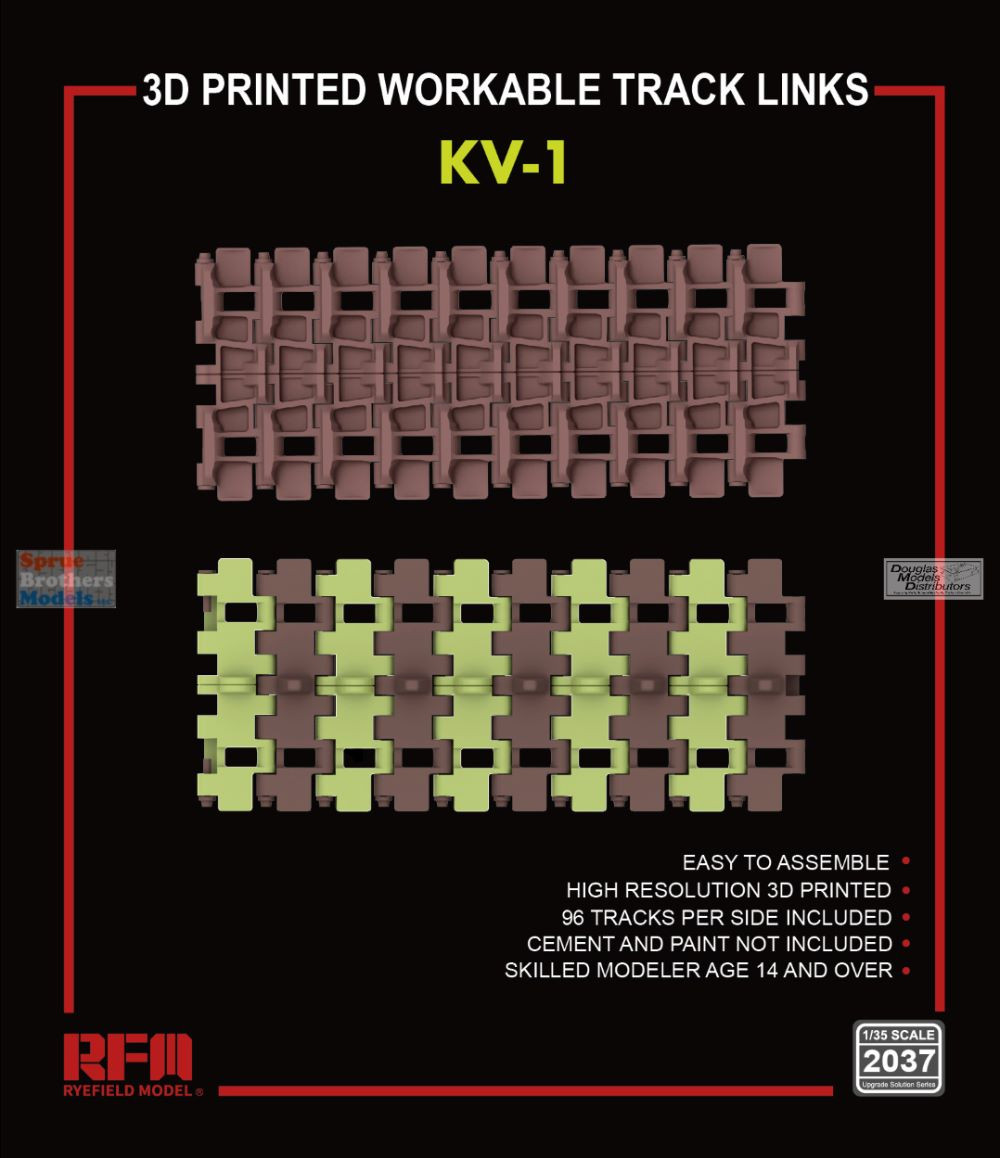 RFMRM2037 1:35 Rye Field Model KV-1 3D Printed Workable Track Link