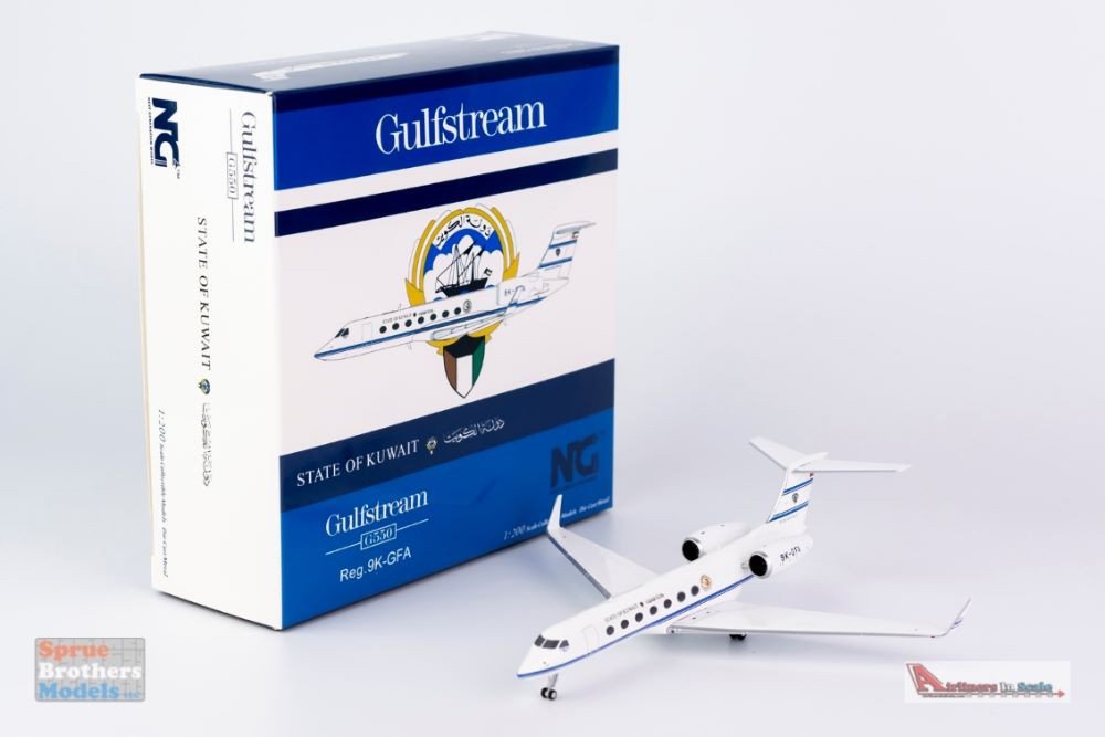 クウェート政府 ガルフストリーム G550 9K-GFA 1/200 NGM75012 1:200 NG Model Kuwait Government Gulfstream G550 Reg #9K