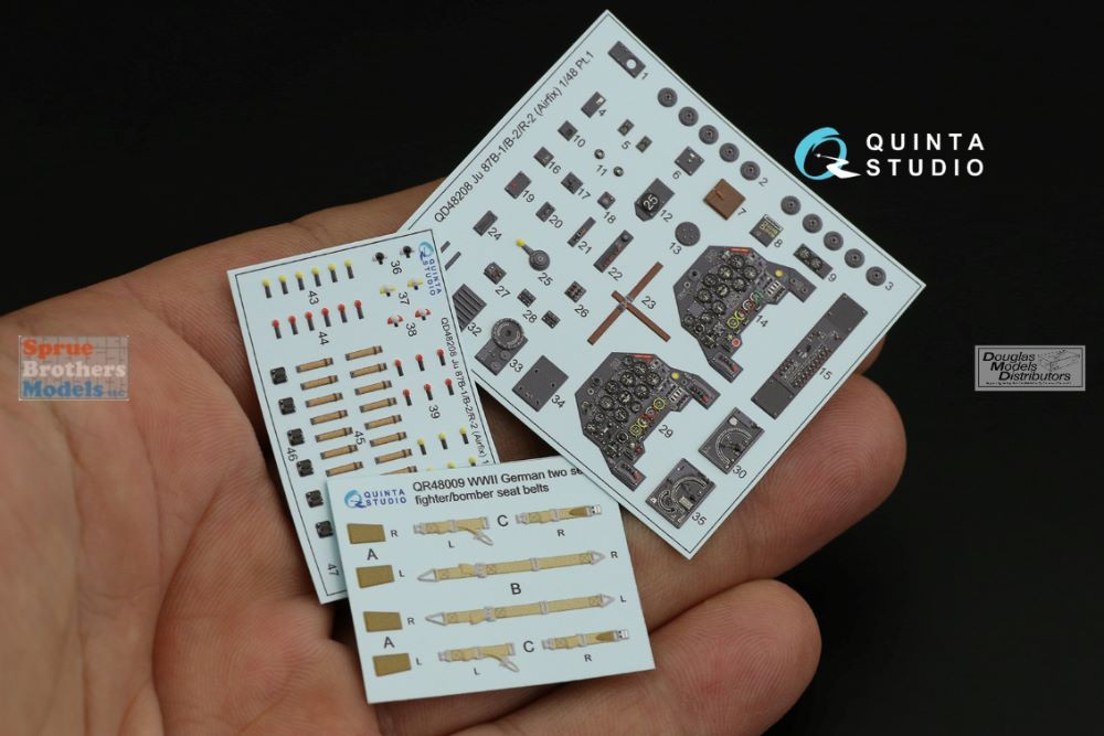 Kit Intérieur Imprimé 3D 1/48 Pour AV-8B Harrier - Quinta Studio, Coloré - Neuf
