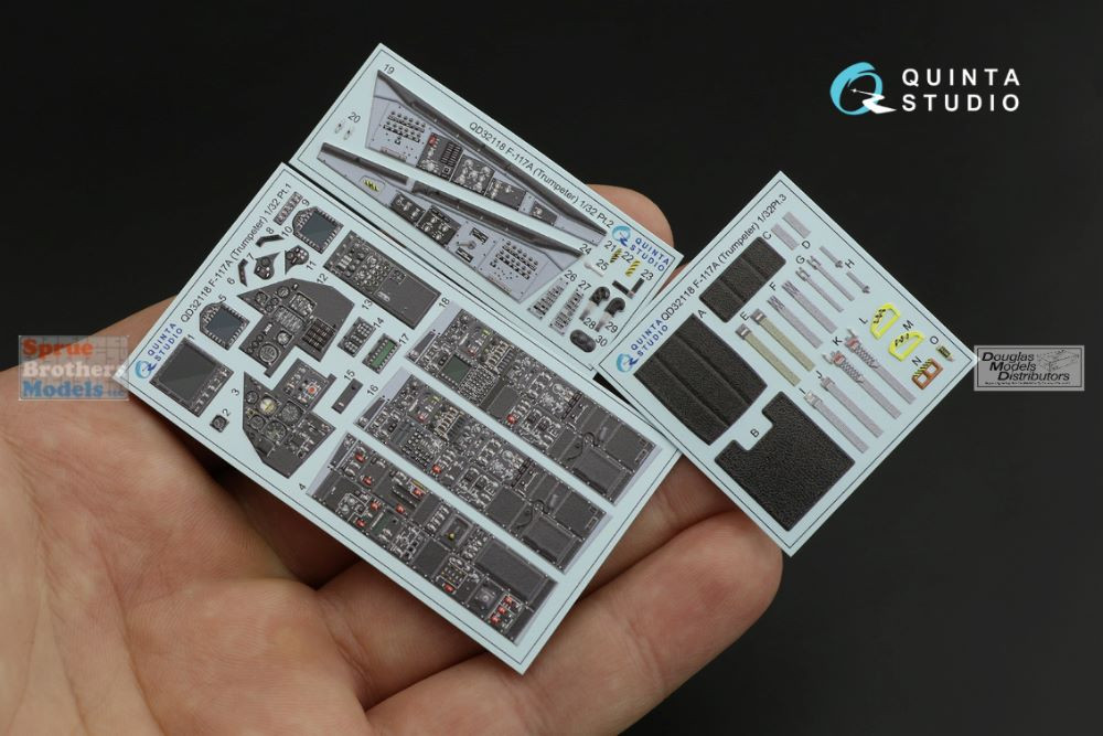 QTSQD32118 1:32 Quinta Studio Interior 3D Decal - F-117A Nighthawk