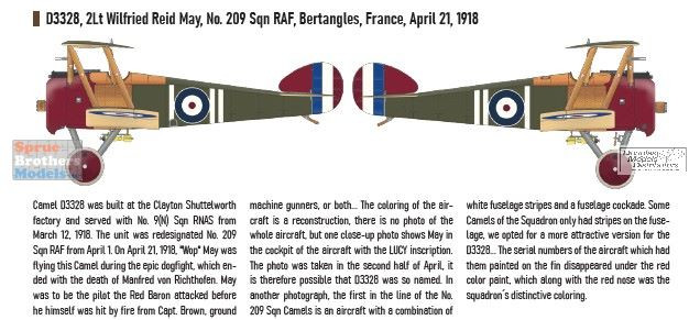 EDU08485 1:48 Eduard Sopwith F.1 Camel (Bentley) Weekend Edition