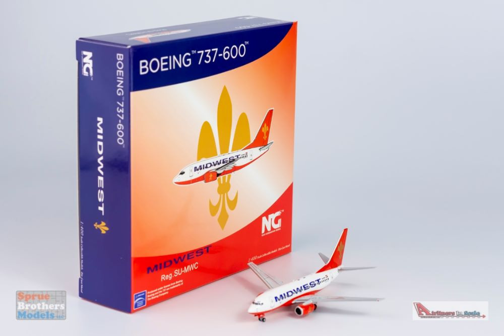 NGM76003 1:400 NG Model Midwest Airlines B737-600 Reg #SU-MWC