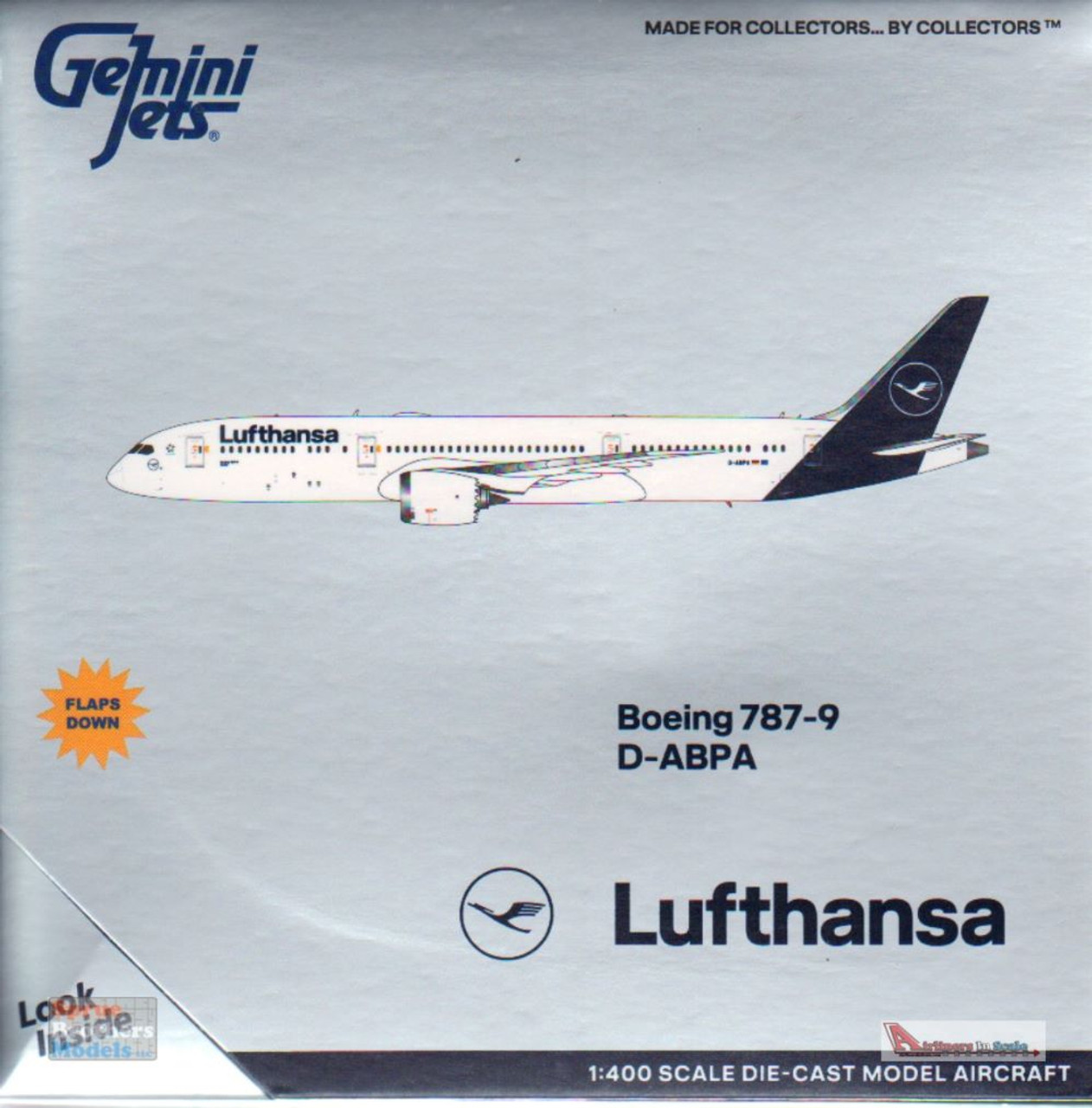 GEMGJ2046F 1:400 Gemini Jets Lufthansa B787-9 Reg #D-ABPA Flaps