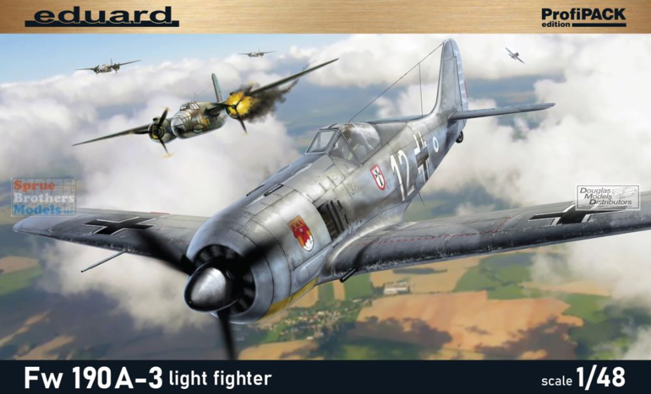 EDU82141 1:48 Eduard Fw 190A-3 Light Fighter ProfiPACK