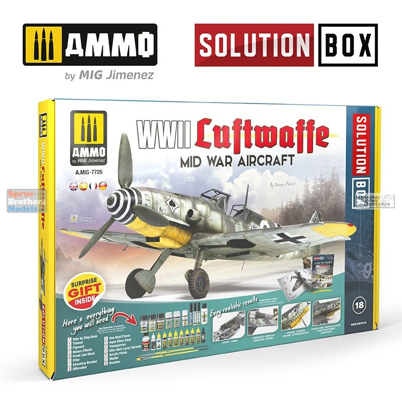 AMM7726 AMMO by Mig Solutions Box - WW2 Luftwaffe Mid War Aircraft